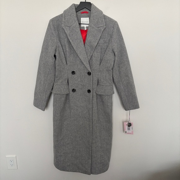Avec Le Filles Grey Coat Peacoat With the girls $299 MSRP NEW NWT - Picture 1 of 12